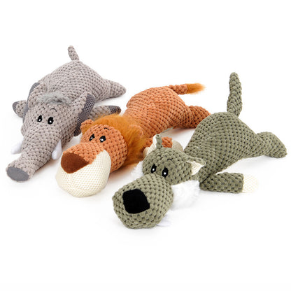 Dog sounding toys Interactive plush toys in stock wholesale Puppy teething toys pet supplies
