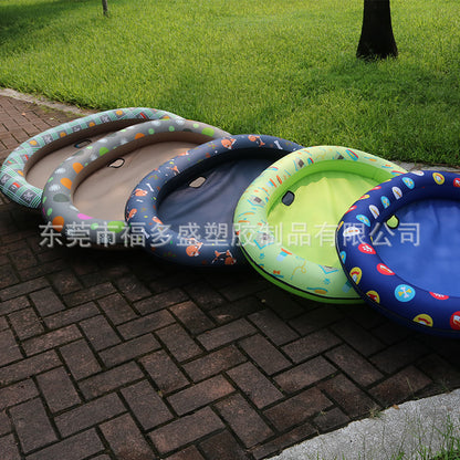 8 in-stock inflatable pet floating row pvc floating dog floating row swimming floating bed floating pad water supplies toys