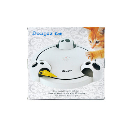 Cat Teaser Electric Plate Pet Toys Kitten Puppy Artificial Mouse 360 Rotation Automatic Interactive Play Exercise Mice Catch Toy
