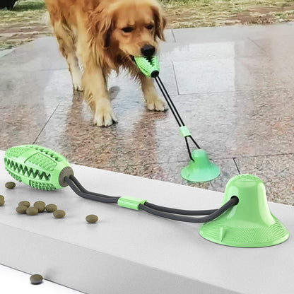 Pet Molar Amazon hot sale pet supplies teething leaker chew resistant ball suction cup dog toy