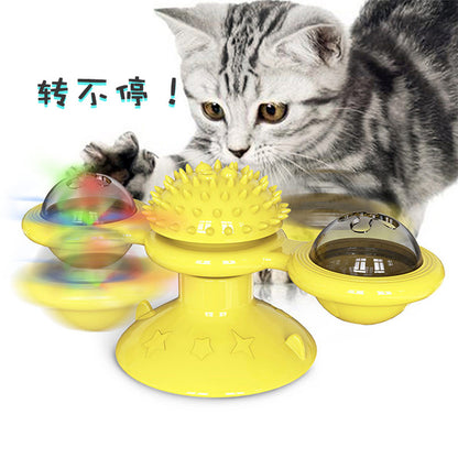 Pet Supplies Amazon Spinner Cat Toy Turntable Cat Toy Scratcher Cat Brush 6