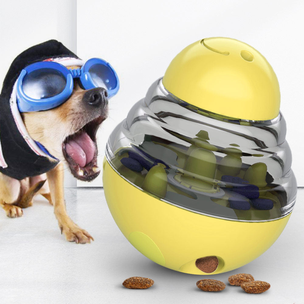 Pet Supplies Amazon New Dog Toy Leaky Eating Ball Pet Leaky Eating Toy Swing Tumbler Slow Foodr