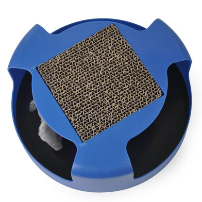 Cross-border Amazon cat toys cat teasing stick claw sharpening cat scratching board amusement shadowless mouse self-hi pet toys