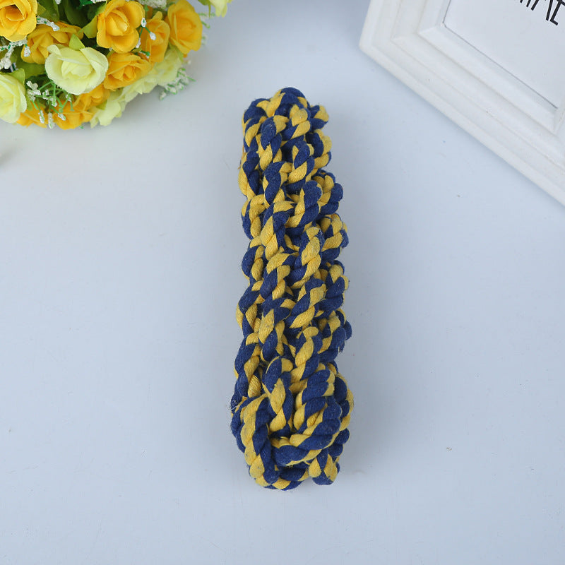 Amazon new pet toys dog cotton rope toys medium and large dog chew-resistant teething big dog toys wholesale