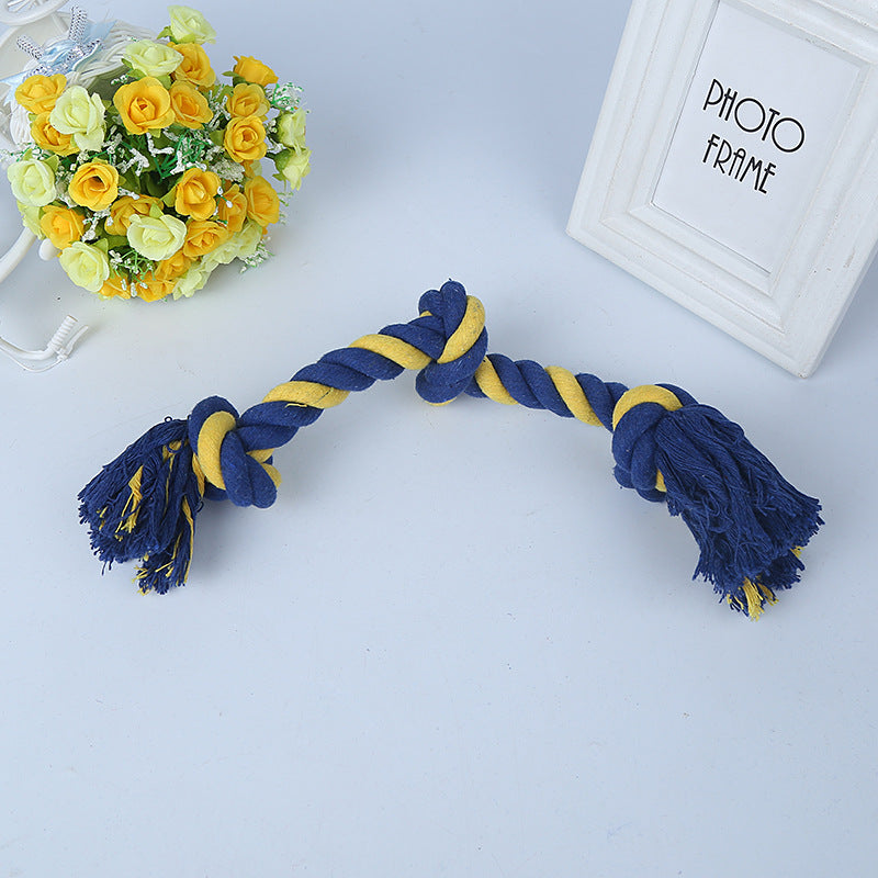 Amazon new pet toys dog cotton rope toys medium and large dog chew-resistant teething big dog toys wholesale