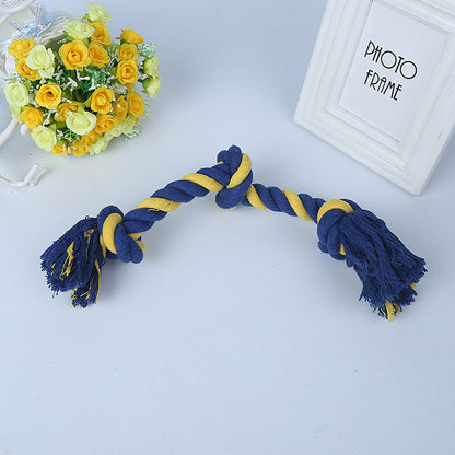 Amazon new pet toys dog cotton rope toys medium and large dog chew-resistant teething big dog toys wholesale