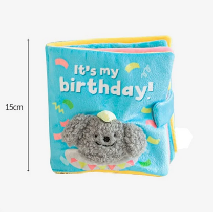 Ins Korean food leaking sniffing sound cute cloth book dog toys pet food hiding toys in stock Amazon