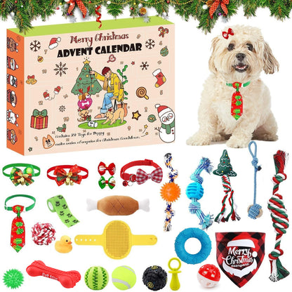 Cross-border pet cat and dog blind box toys, Christmas cat teasers, dog chew sticks and accessory gift boxes