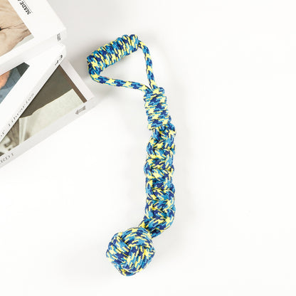 Amazon new pet toys dog cotton rope toys medium and large dog chew-resistant teething big dog toys wholesale