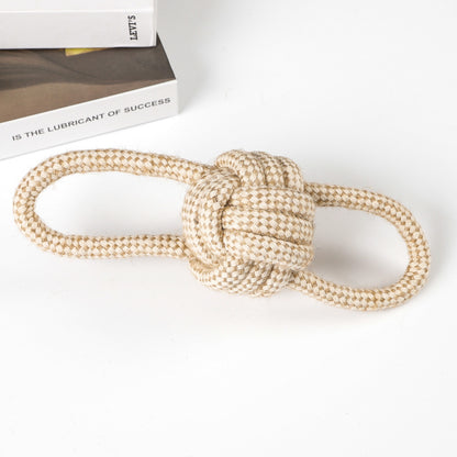 Amazon hot selling dog pet toys cotton and linen rope ball golden retriever Shiba Inu pet toys decompression toy set