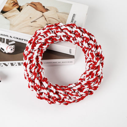 Amazon new pet toys dog cotton rope toys medium and large dog chew-resistant teething big dog toys wholesale