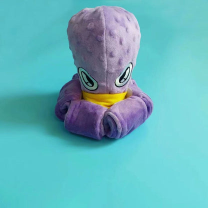 Dog Toys Pet Products Leather Shell Foreign Trade Toys Plush Dog Sounding Toy Cat Pet Octopus Six Claws Factory