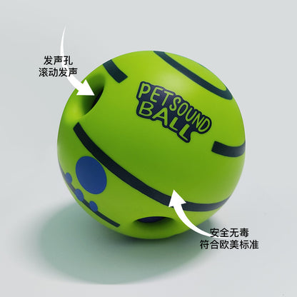 Cross-border dog toys have sound and bite-resistant pet sound toy balls that can't be chewed and broken dog toys to entertain and relieve boredom dog balls