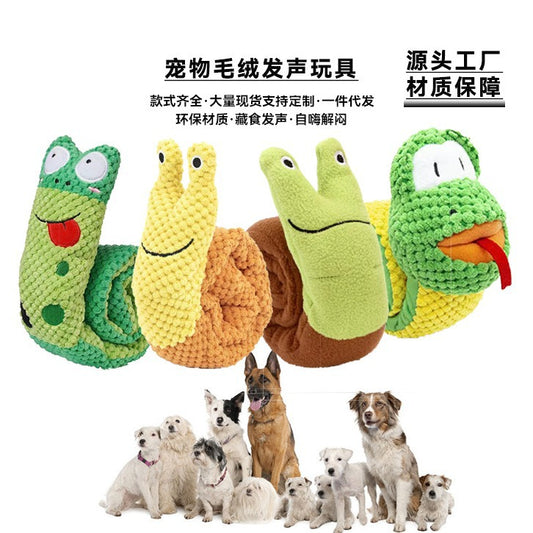 Factory direct sales pet toys dog plush sound toys pet bite resistant self-entertainment boring food hiding training blind box