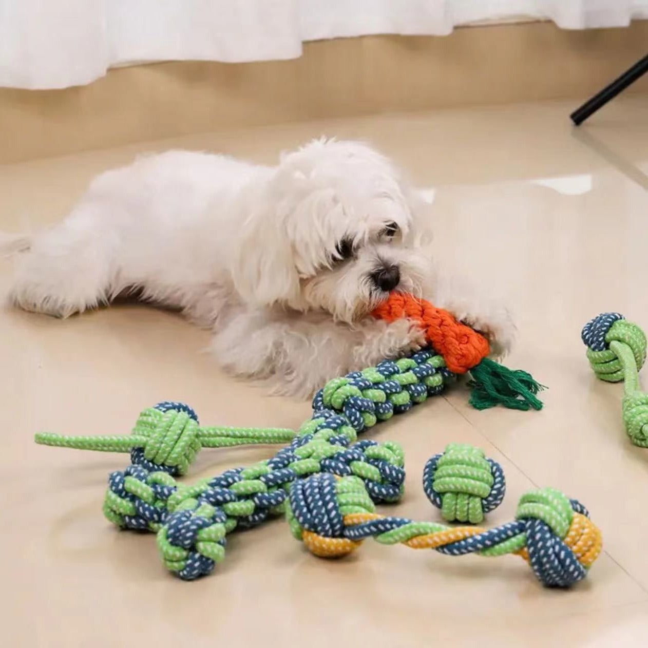 New dog toy chew rope strong and bite-resistant dog teething stick self-entertaining medium and large dog toys pet supplies