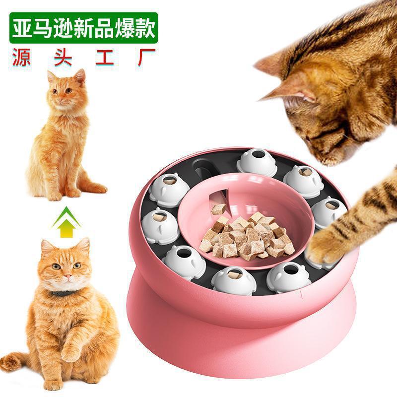 Pet cat toys Amazon new cat educational toys boring artifact interactive educational slow food cat bowl
