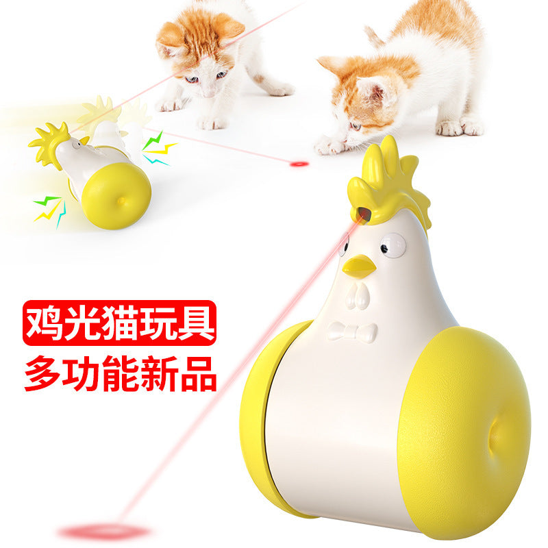 Pet supplies Amazon's new product explosion model electric vocal tumbler laser infrared ray tease cat toy
