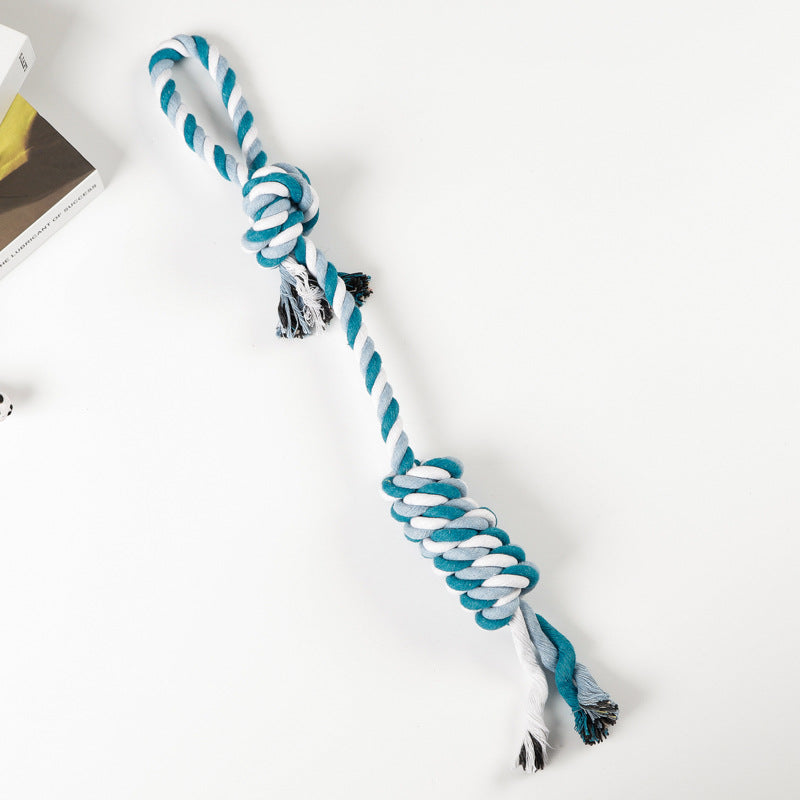 Amazon new pet toys dog cotton rope toys medium and large dog chew-resistant teething big dog toys wholesale