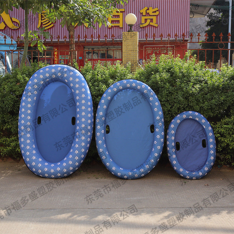8 in-stock inflatable pet floating row pvc floating dog floating row swimming floating bed floating pad water supplies toys