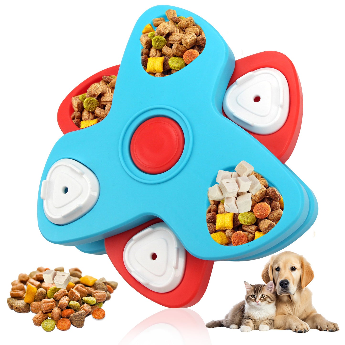 Amazon dog toys pet slow food bowl dog bowl training sound leaking food tray cat toys dog educational toys