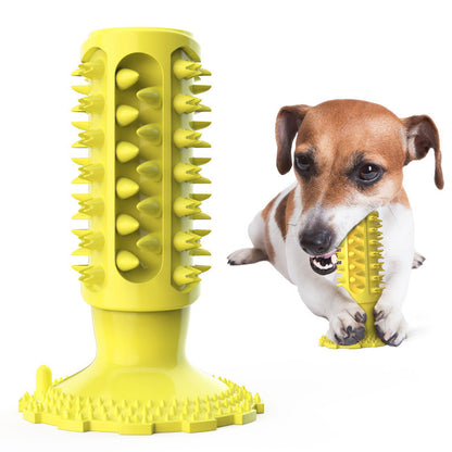 Pet dog toothbrush toys Cross-border teeth cleaning teeth grinding stick bone corn dog toys Wholesale pet teething toys