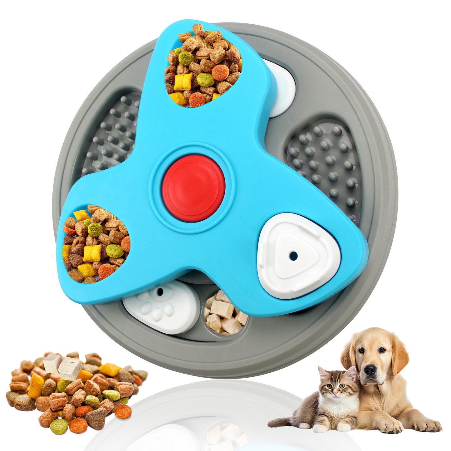 Amazon dog toys pet slow food bowl dog bowl training sound leaking food tray cat toys dog educational toys