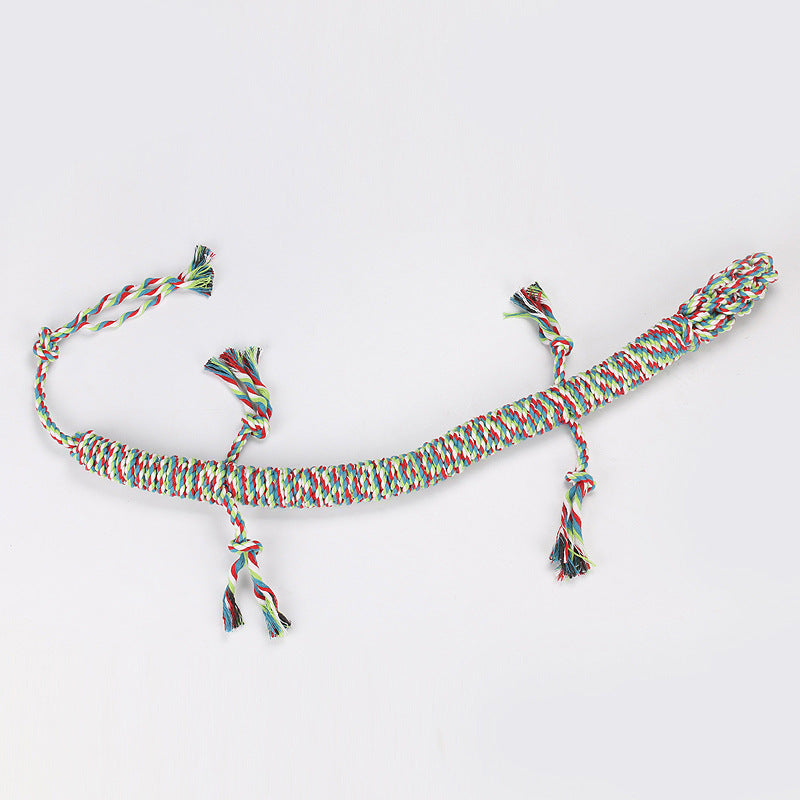 Amazon new pet toys dog cotton rope toys medium and large dog chew-resistant teething big dog toys wholesale