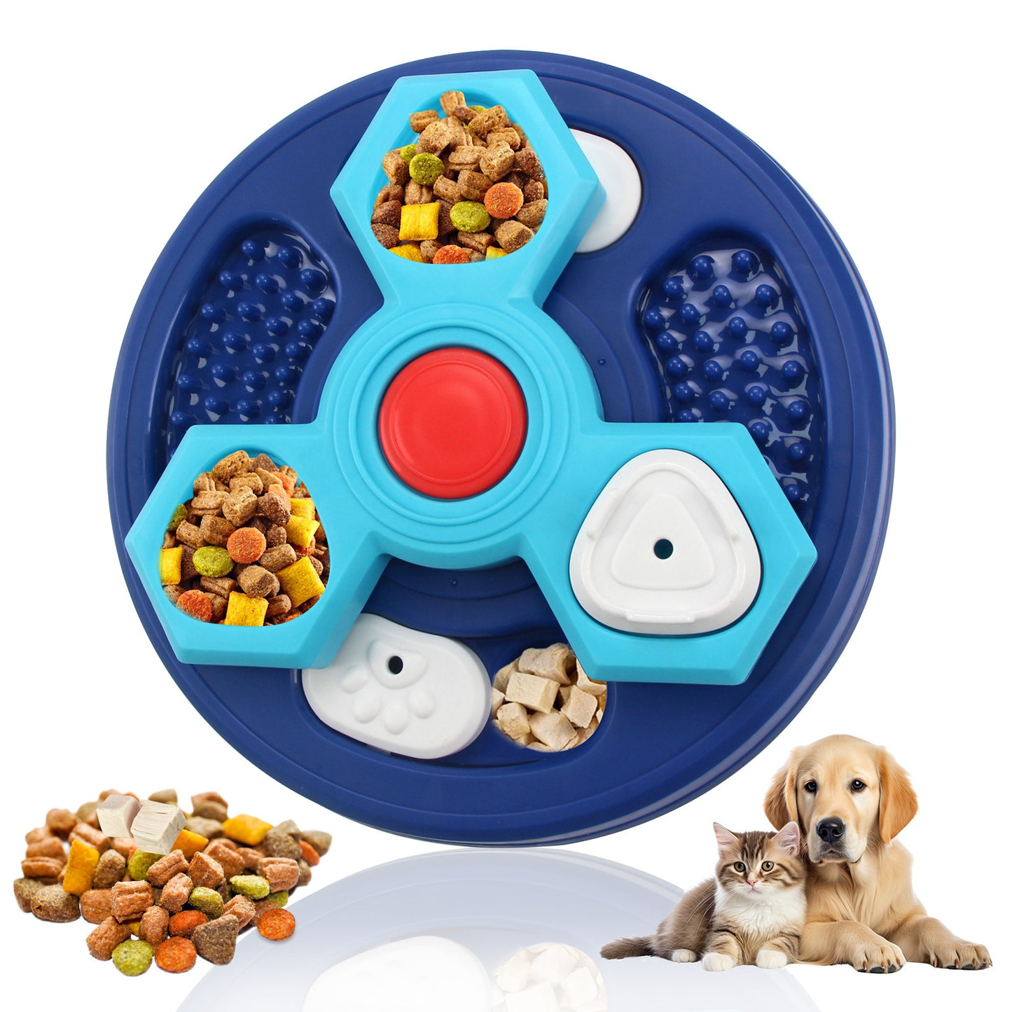 Amazon dog toys pet slow food bowl dog bowl training sound leaking food tray cat toys dog educational toys