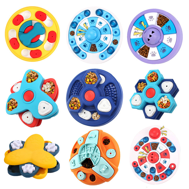 Amazon dog toys pet slow food bowl dog bowl training sound leaking food tray cat toys dog educational toys