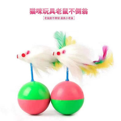 Cat Toys Simulation Plush Mouse Three-Piece Combination Kitten Toy Catnip Cat Amusement Pet Supplies