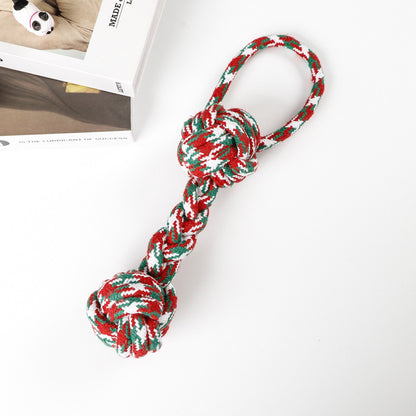 Amazon new pet toys dog cotton rope toys medium and large dog chew-resistant teething big dog toys wholesale
