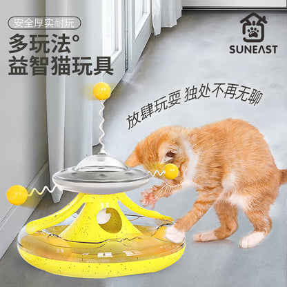 Cat toys cat self-entertainment cat teaser stick pet cat turntable ball kitten kitten cat teaser artifact pet toys