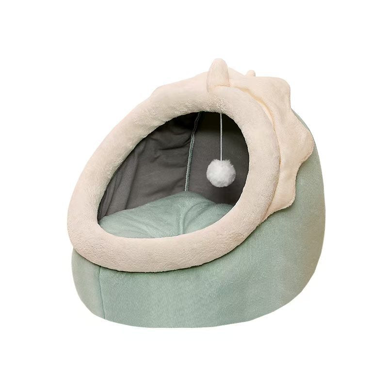 Cat house new pet supplies winter warm pet sleeping nest super large semi-enclosed cat house pet nest wholesale