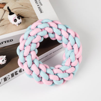 Amazon new pet toys dog cotton rope toys medium and large dog chew-resistant teething big dog toys wholesale