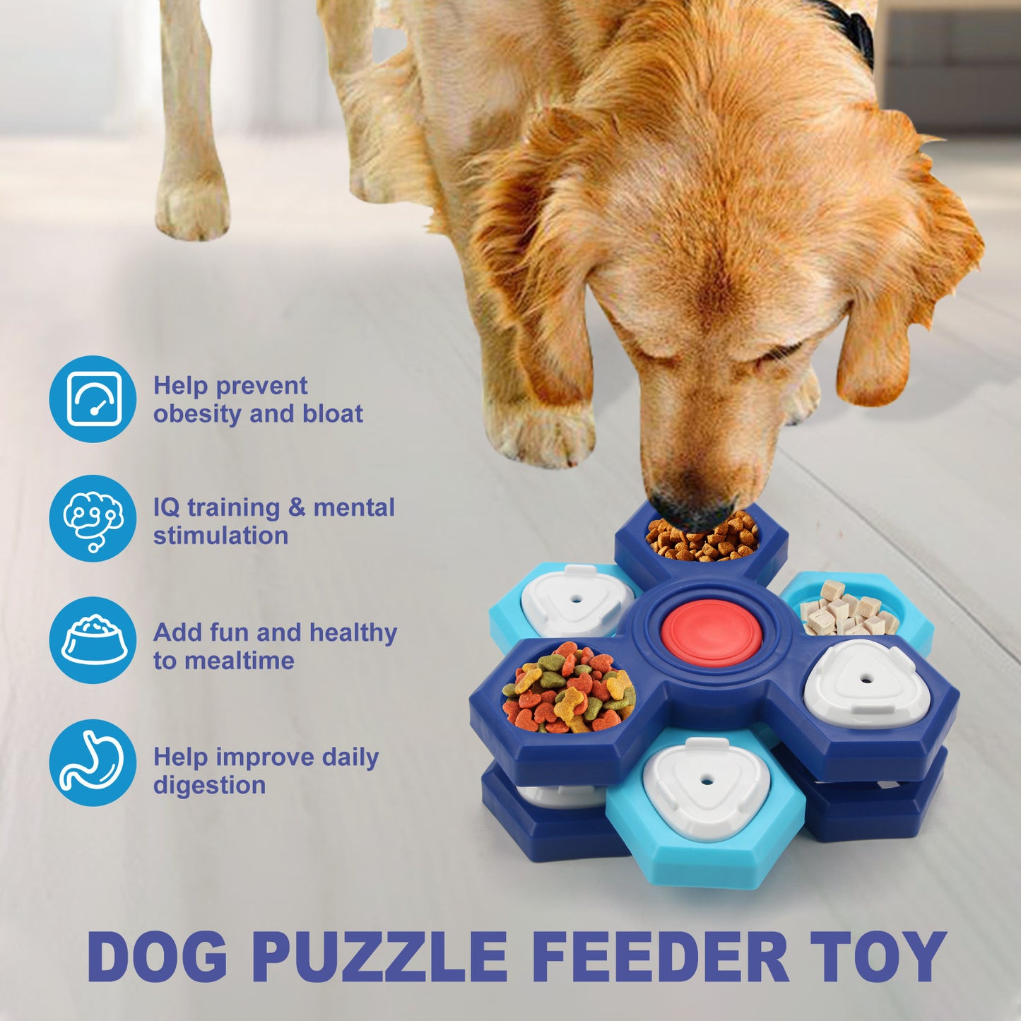 Amazon dog toys pet slow food bowl dog bowl training sound leaking food tray cat toys dog educational toys