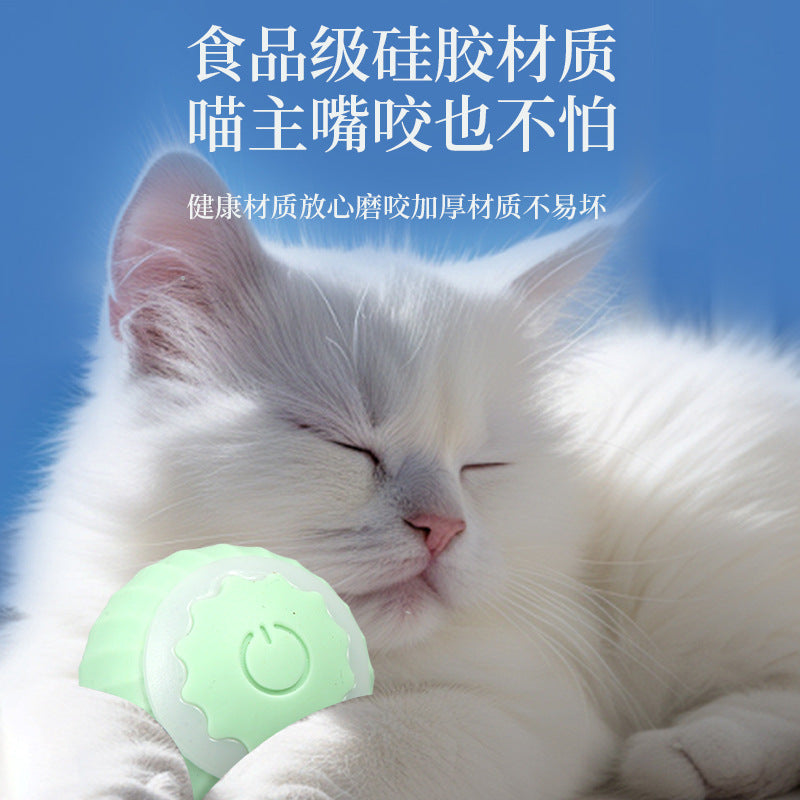 Pet toys automatic cat rolling ball cat toys bite-resistant ball elastic ball self-entertainment cat ball artifact