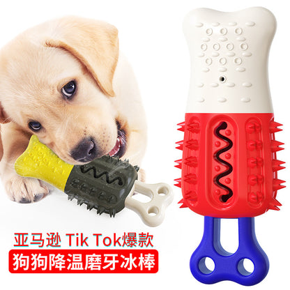 Pet supplies cross-border new products Amazon hot selling dog chew stick chew dog toothbrush cooling frozen dog toys