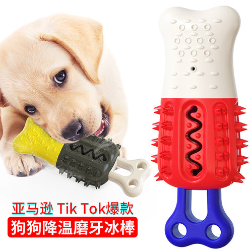 Pet supplies cross-border new products Amazon hot selling dog chew stick chew dog toothbrush cooling frozen dog toys
