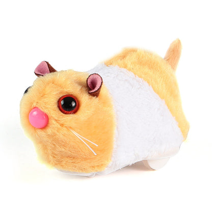 Amazon cross-border pet toys simulation hamster white rabbit electric rolling ball cat toys vibrato same pet