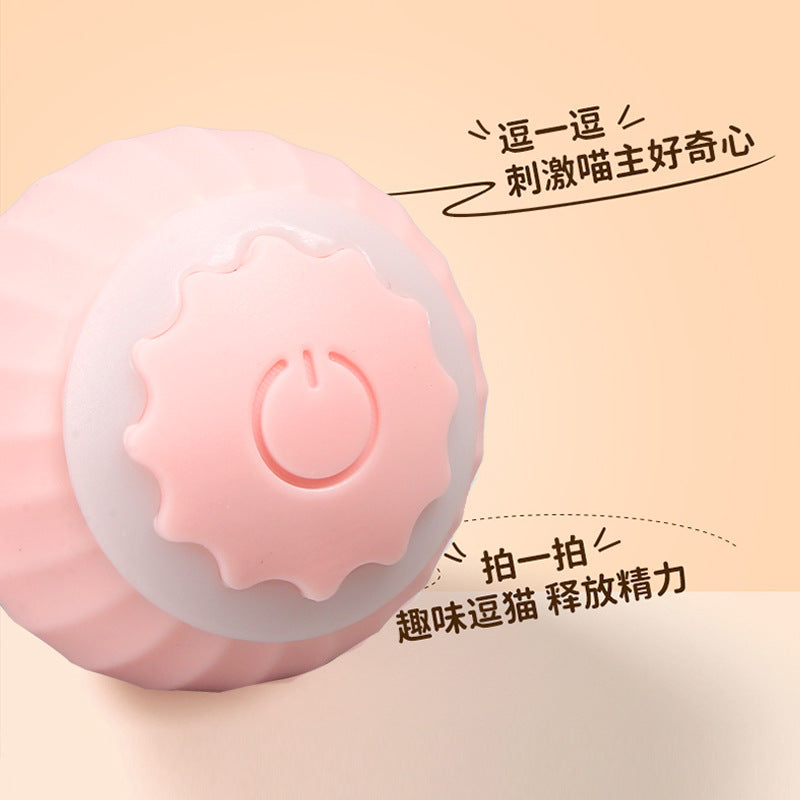 Pet toys automatic cat rolling ball cat toys bite-resistant ball elastic ball self-entertainment cat ball artifact