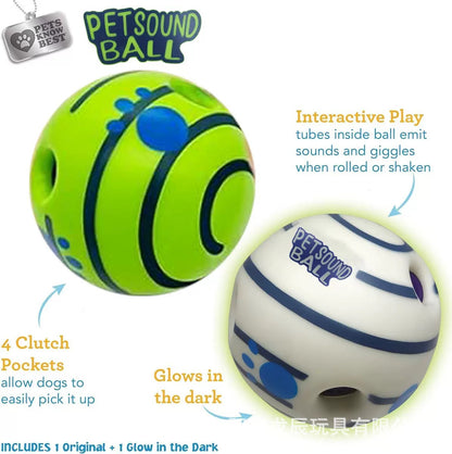 Factory wholesale pet ball cat dog animal toys molar sound ball battery-free weird ball pet toys