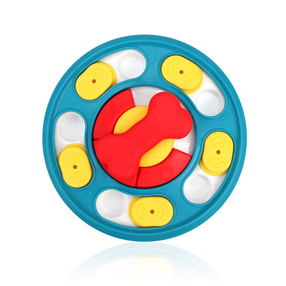 Pet toys new rotating feeding toys slow food bowl dog turntable chewing training puzzle dog toys