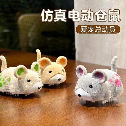 Cat and dog toys simulation electric hamster trick vibrating pet cat walking rolling ball to amuse cats and relieve boredom cute