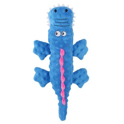 New Pet Plush Toy Sounding Crocodile Teething Resistant Cute Cartoon Dog Toy Pet Supplies