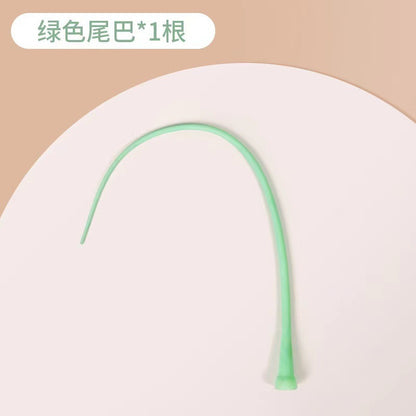 Cat Toys Cat Self-Hiking Silicone Tail Bite-Resistant Automatic Rotating Rolling Ball Clicking Self-Hiking Cat Toy Stick