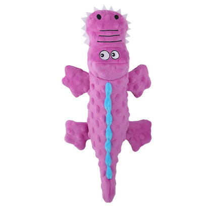 New Pet Plush Toy Sounding Crocodile Teething Resistant Cute Cartoon Dog Toy Pet Supplies