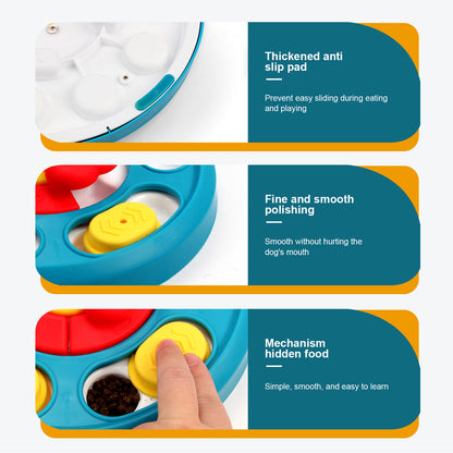 Pet toys new rotating feeding toys slow food bowl dog turntable chewing training puzzle dog toys