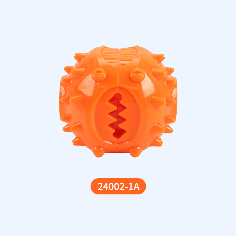 Cross-border foreign trade pet supplies dog toys grinding balls to vent energy and endure training chewing round TPR leaking food balls