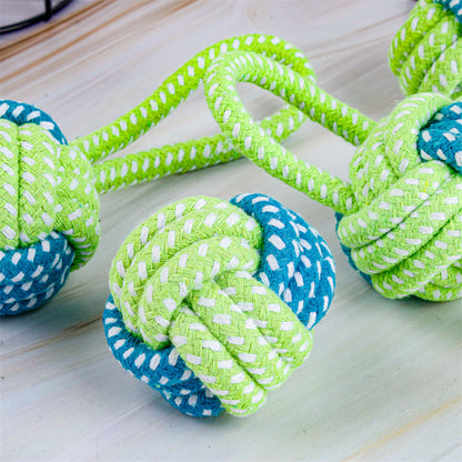 Manufacturers supply pet cotton rope toys dog toy set dog teeth cleaning cotton rope bite resistant dog rope toys