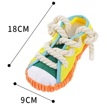 Dog toys, chew-resistant rope slippers, training Teddy Pomeranian puppies to consume physical energy, molars and relieve boredom, pet supplies